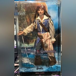 Captain Jack Sparrow (Johnny Depp) Pirates of the Caribbean Barbie Doll